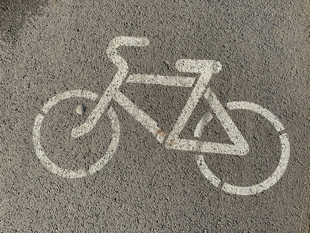 a bicycle on a surface