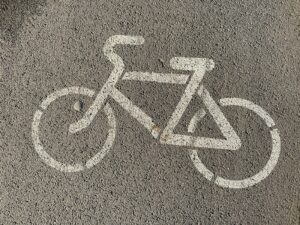 a bicycle on a surface